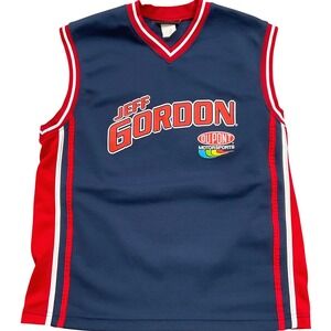 AP Action Jersey‎ Men L Blue JEFF GORDON 24 DuPont Motorsports Sleeveless Racing